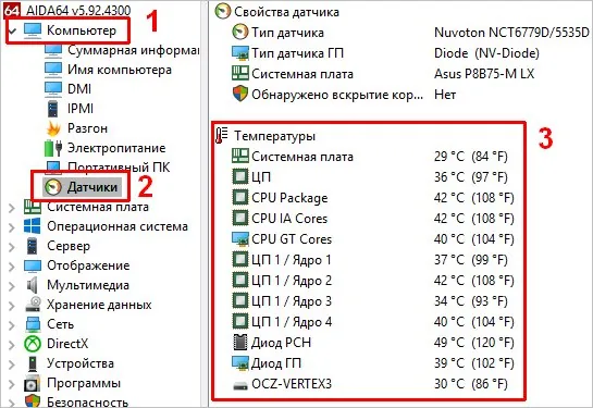 How to check server equipment temperature?