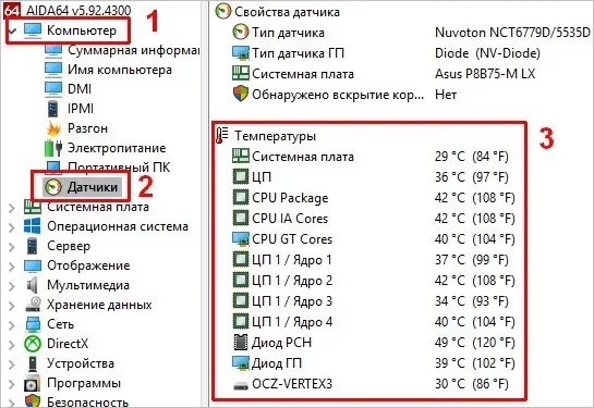 How to check server equipment temperature?