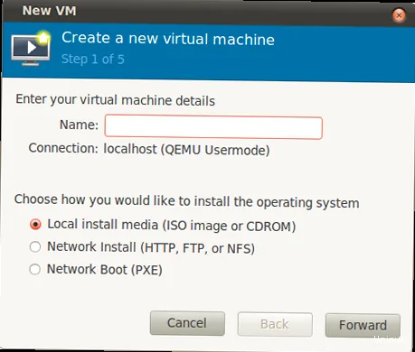 Illustration for Screenshot of virt-manager GUI or command line creation of a VM. Как использовать KVM виртуализацию? - Screenshot of virt-manager GUI or command line creation of a VM.