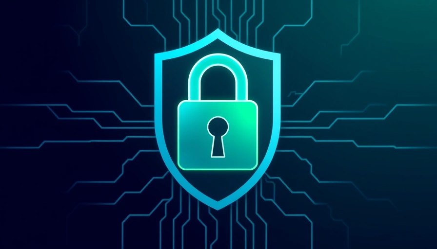 A secure digital lock with an SSH key icon in the keyhole, surrounded by server network lines and code, all within a shield emblem, representing secure server access.