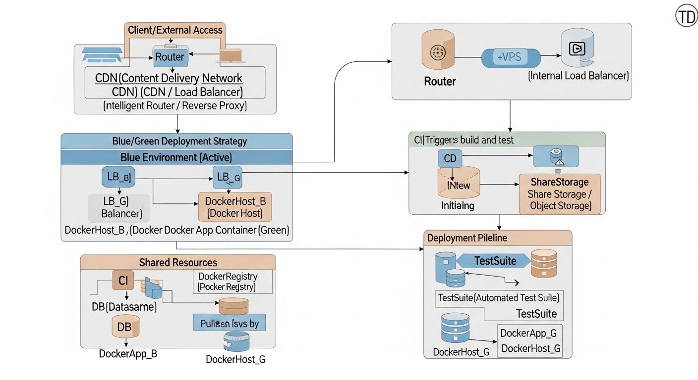 Diagram: 4. Detailed Overview of Blue/Green Deployment