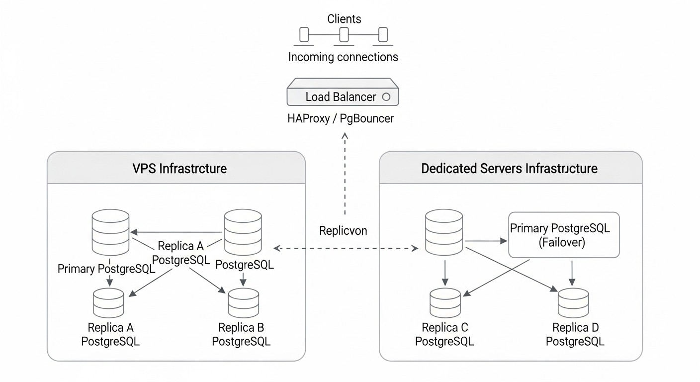 Схема: Кейсы и примеры реальных внедрений HA PostgreSQL