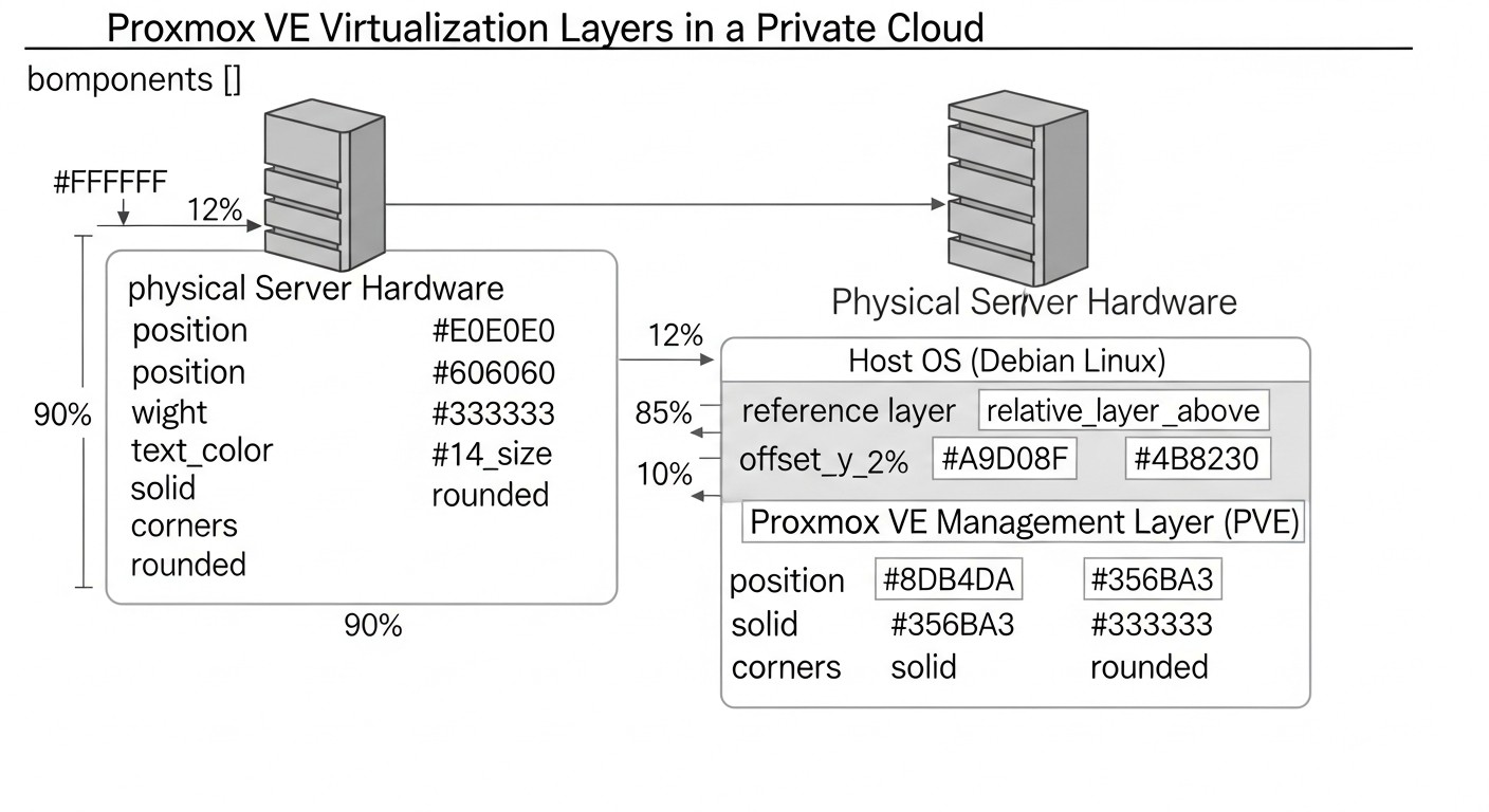 Diagram: Cost Calculation / Economics of a Private Cloud on Proxmox VE