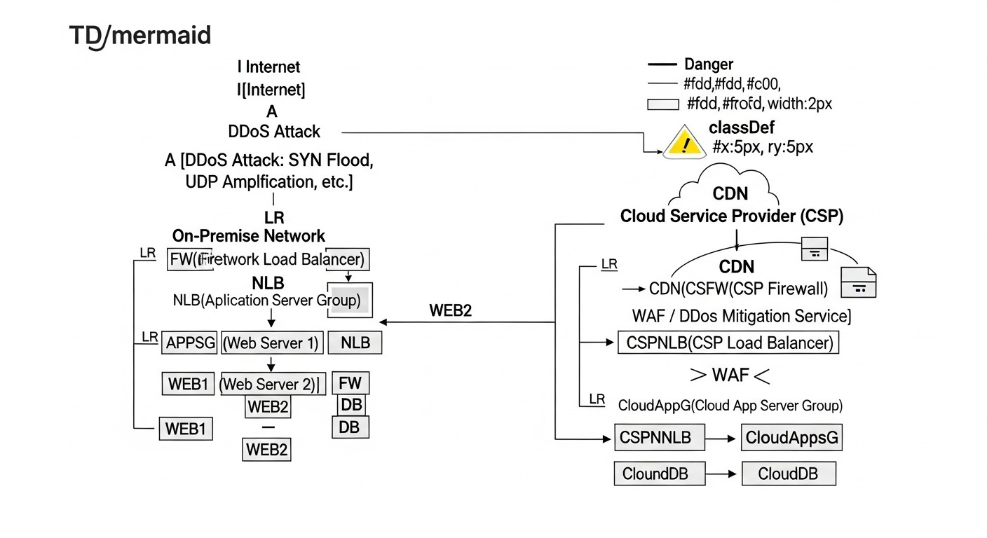 Diagram: Common Mistakes in Organizing DDoS Protection
