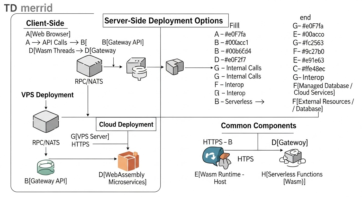 Diagram: Detailed Overview of Wasm Microservice Deployment Options