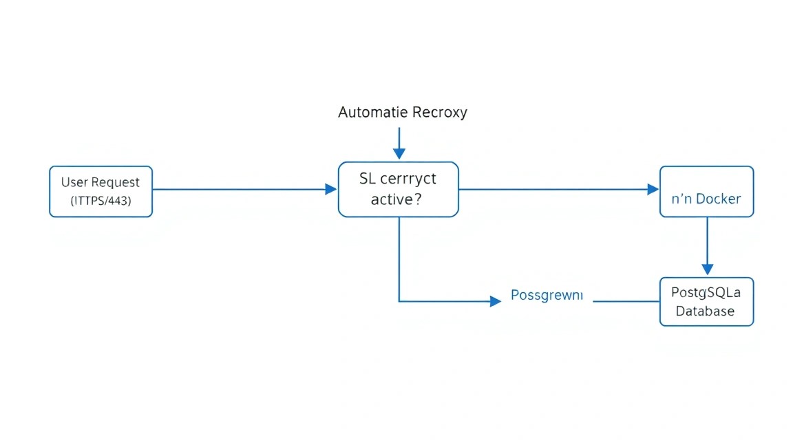 Esquema: 7. Configuración de SSL y proxy inverso a través de Caddy