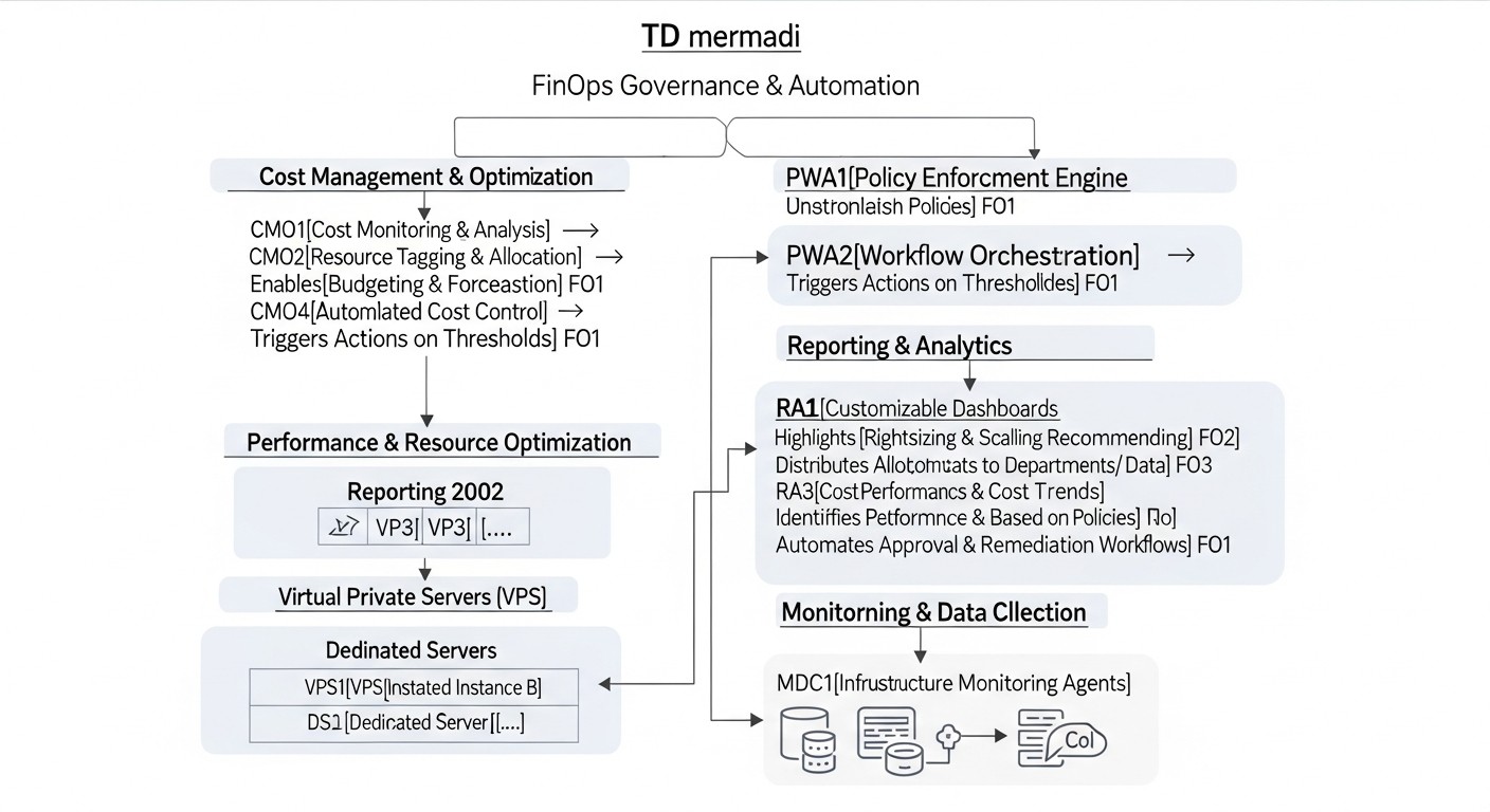 Diagrama: Casos y ejemplos de implementación de FinOps