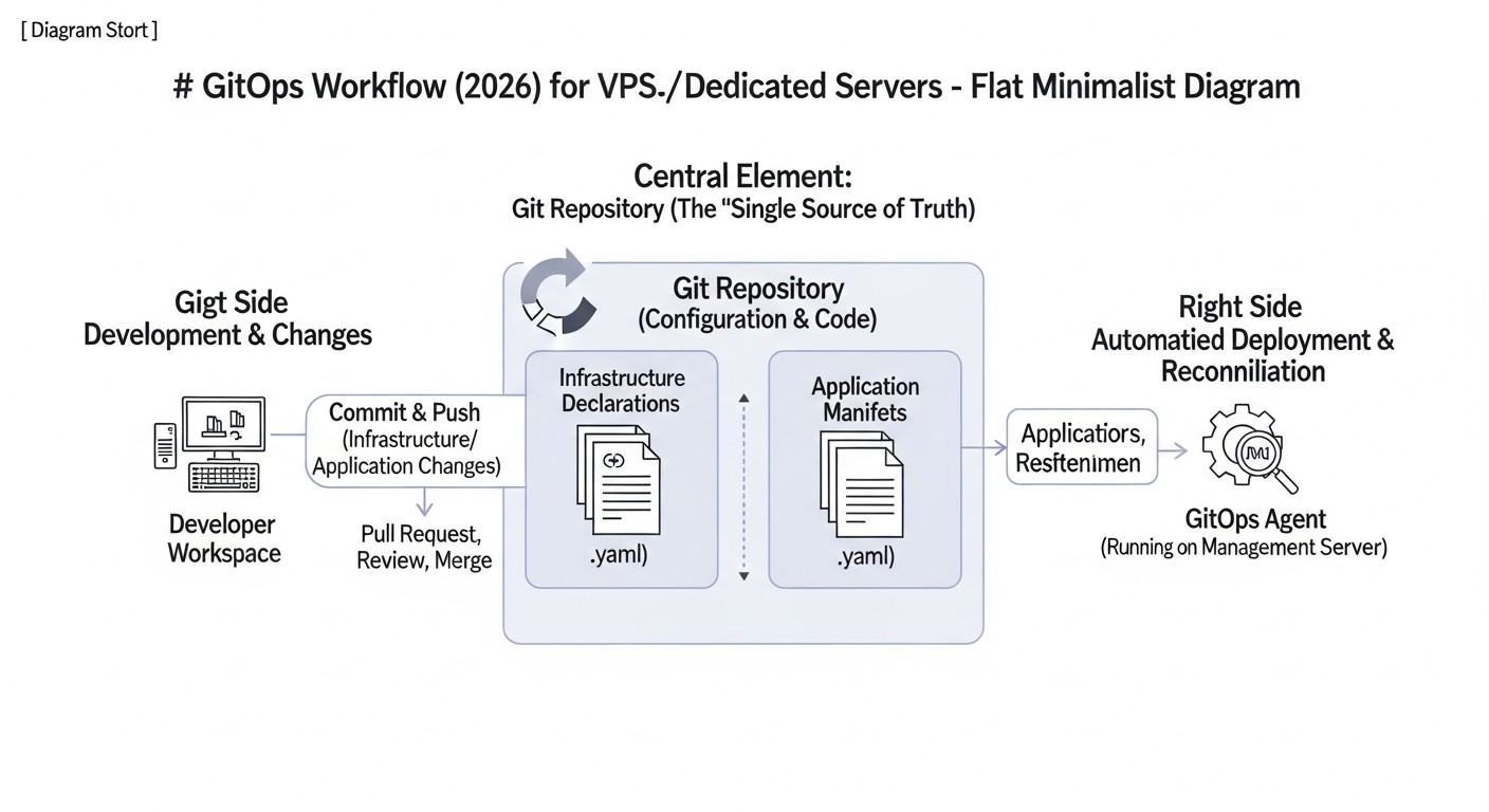 Diagram: Introduction: GitOps in the VPS/Dedicated Era 2026