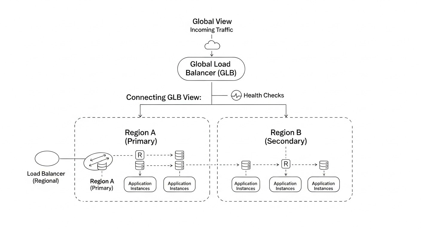 Diagram: Comparative Table of Solutions for GLB and DNS Failover