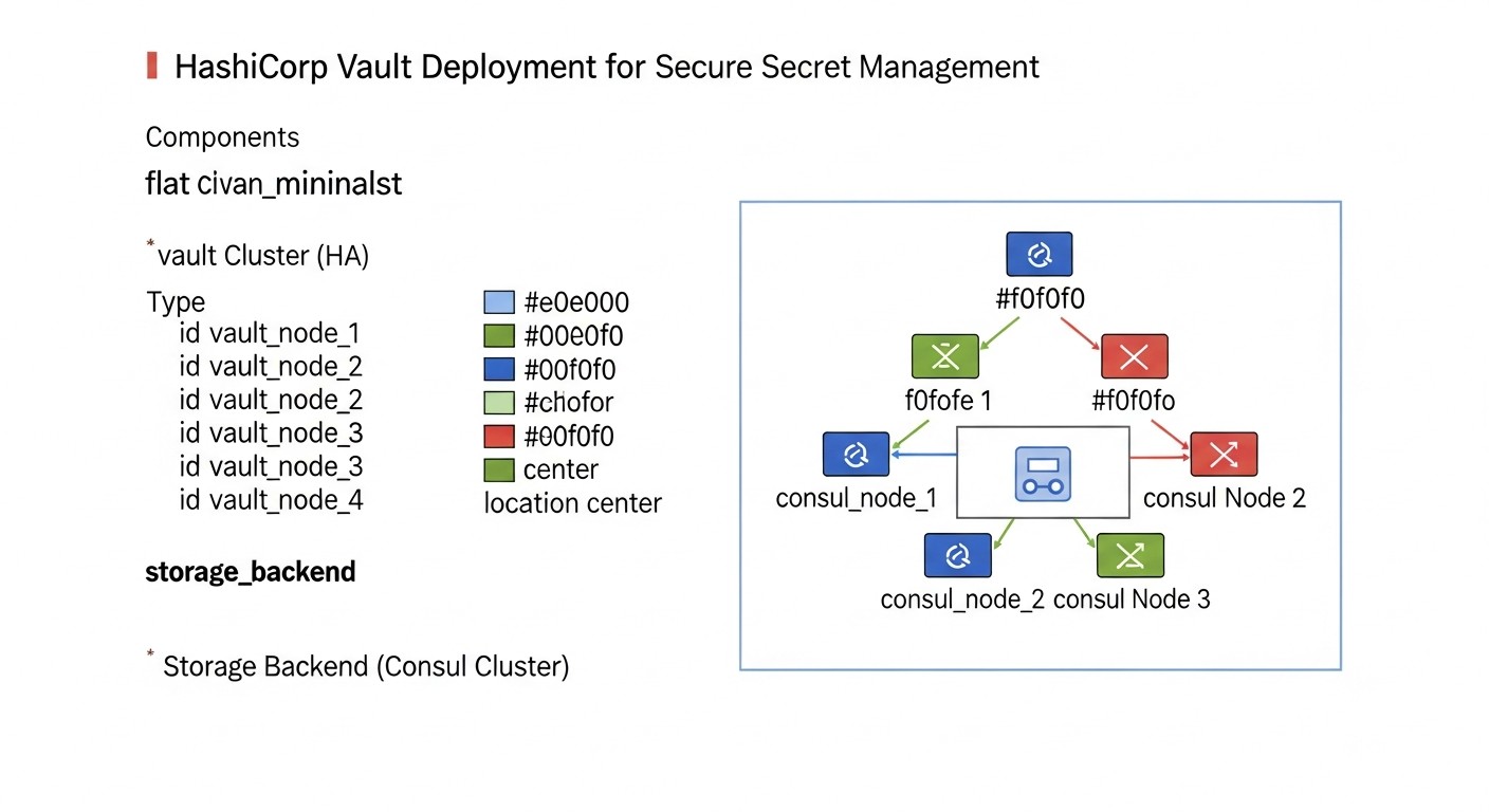 Esquema: Revisión detallada de HashiCorp Vault: componentes clave y escenarios