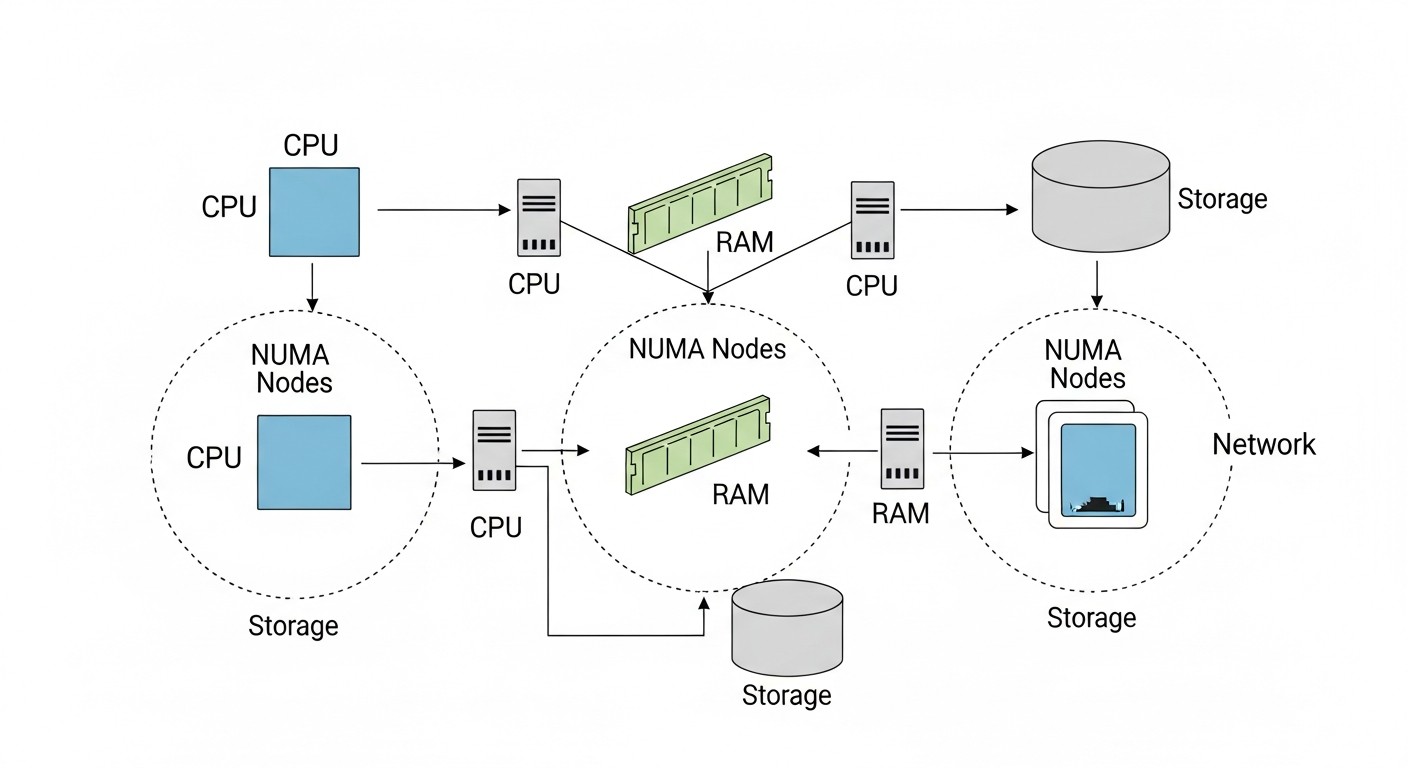 Esquema: RAM: balanceo, swap, OOM