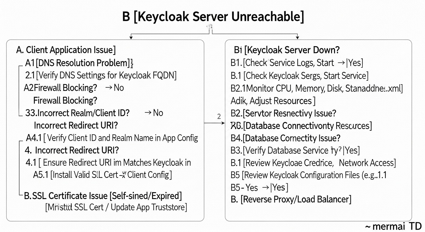 Diagram: Common Mistakes in Keycloak Implementation and Operation