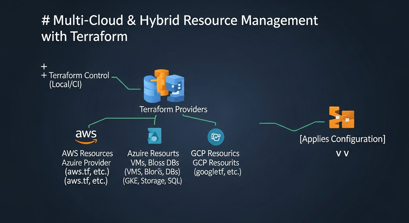 Diagram: Tools and Resources for Multi-Cloud and Hybrid Management with Terraform