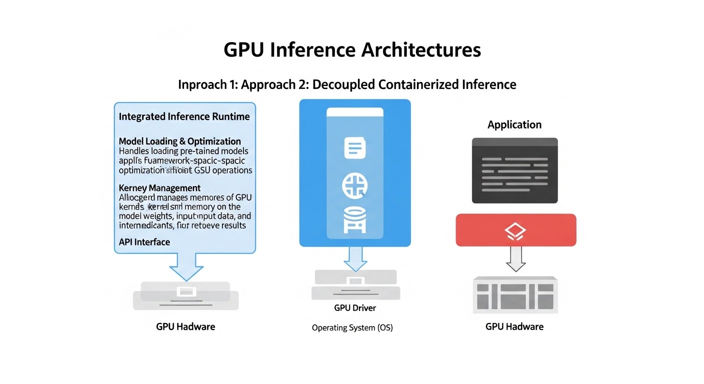 Diagram: Comparative Table of GPU Inference Approaches (2026)