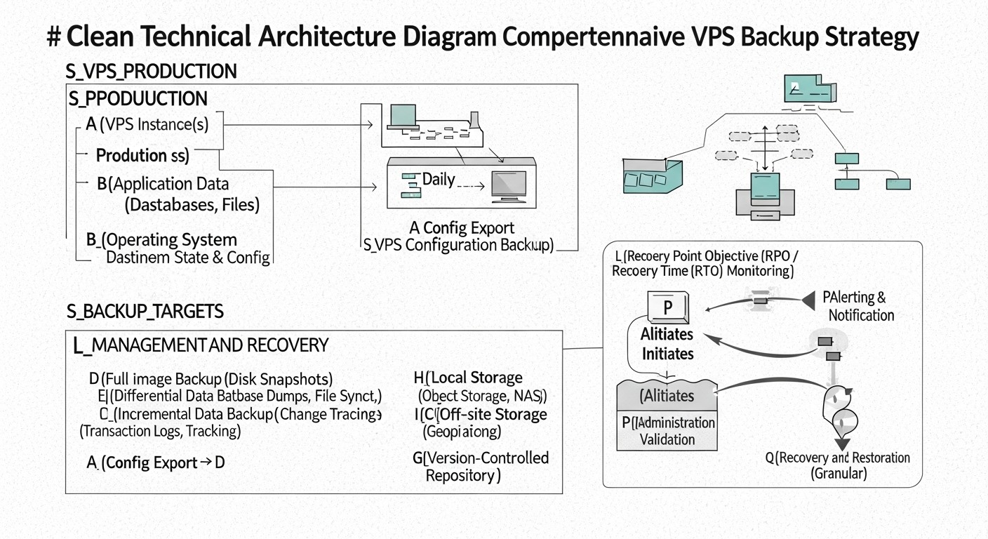 Esquema: Tabla comparativa: Enfoques principales para la copia de seguridad de VPS